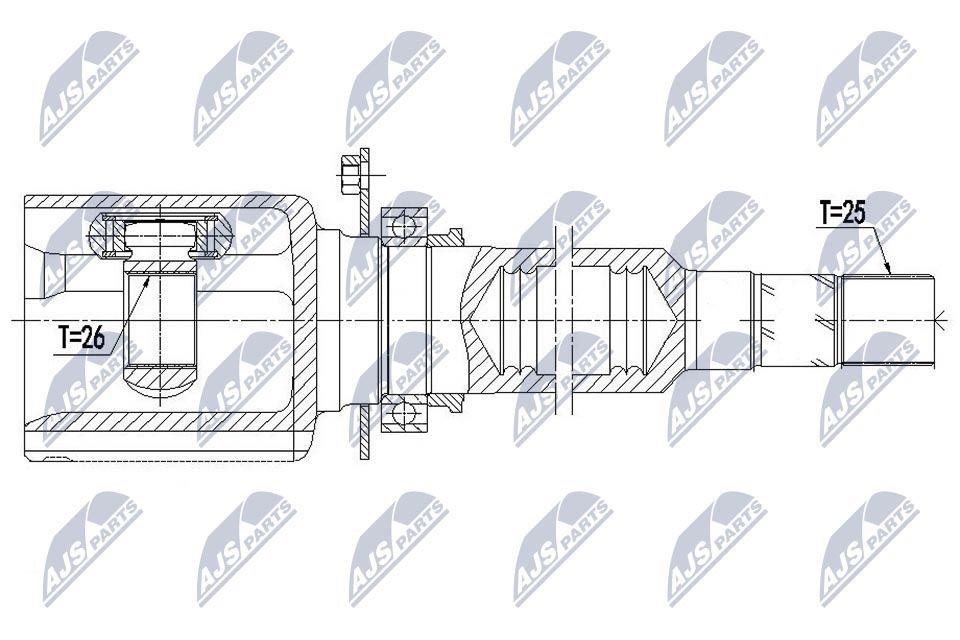 CV joint NTY NPW-AR-009