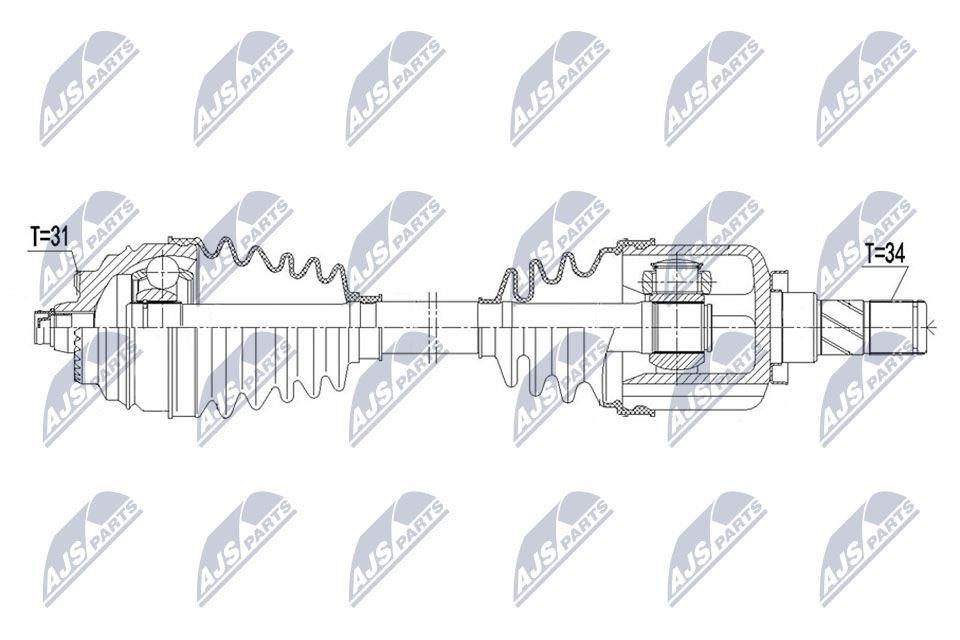 Drive shaft NTY NPW-BM-164
