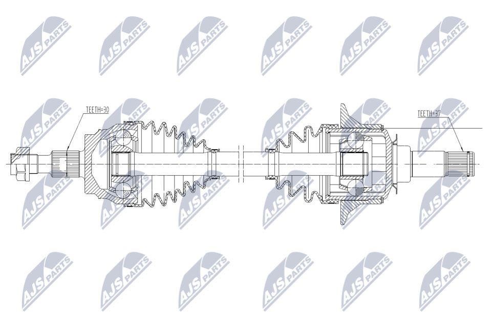 Drive shaft NTY NPW-ME-162