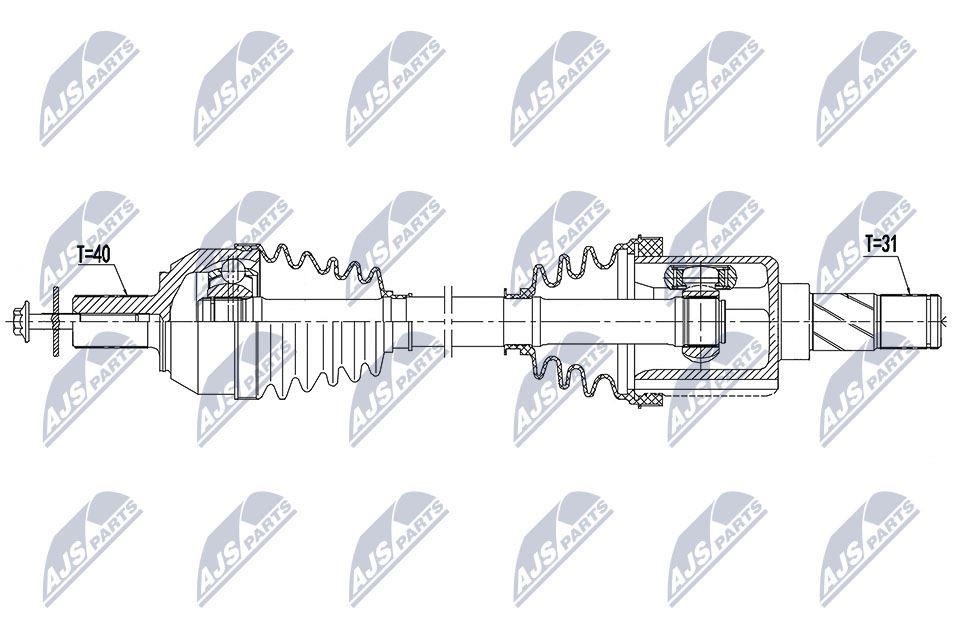 Axle shaft Volvo S80: NPWVV146 NTY Drive shaft