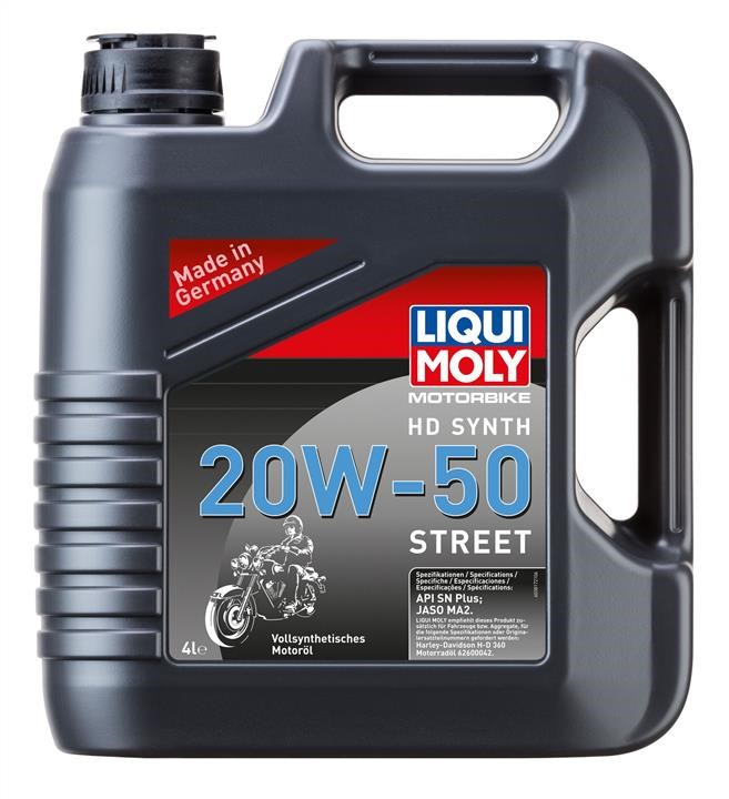 Liqui Moly 3817 Engine oil Liqui Moly Motorbike HD Synth 20W-50 Street, API SN PLUS, JASO MA2, 4l 3817