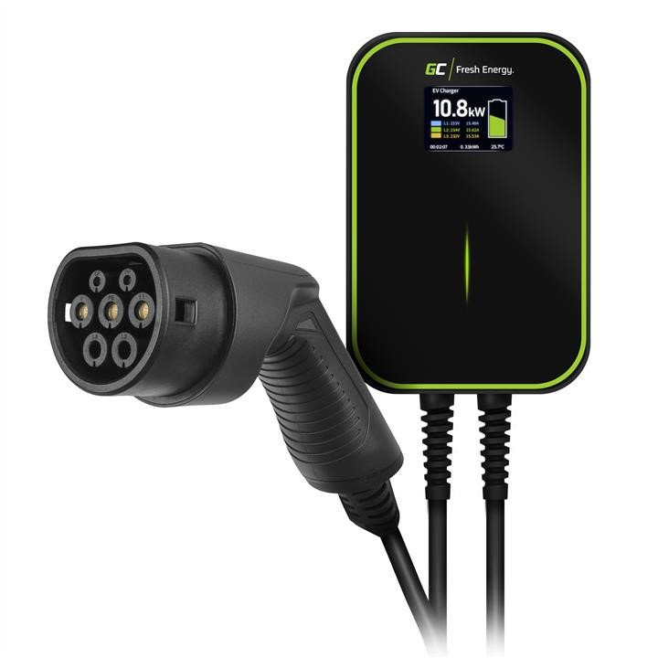 Portable EV charger Green Cell Wallbox 22 kW GC PowerBox Type 2 Green Cell EV14