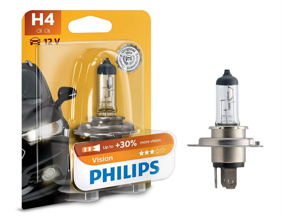 Philips 12342PRB1 Halogen lamp Philips Vision +30% 12V H4 60/55W +30% 12342PRB1