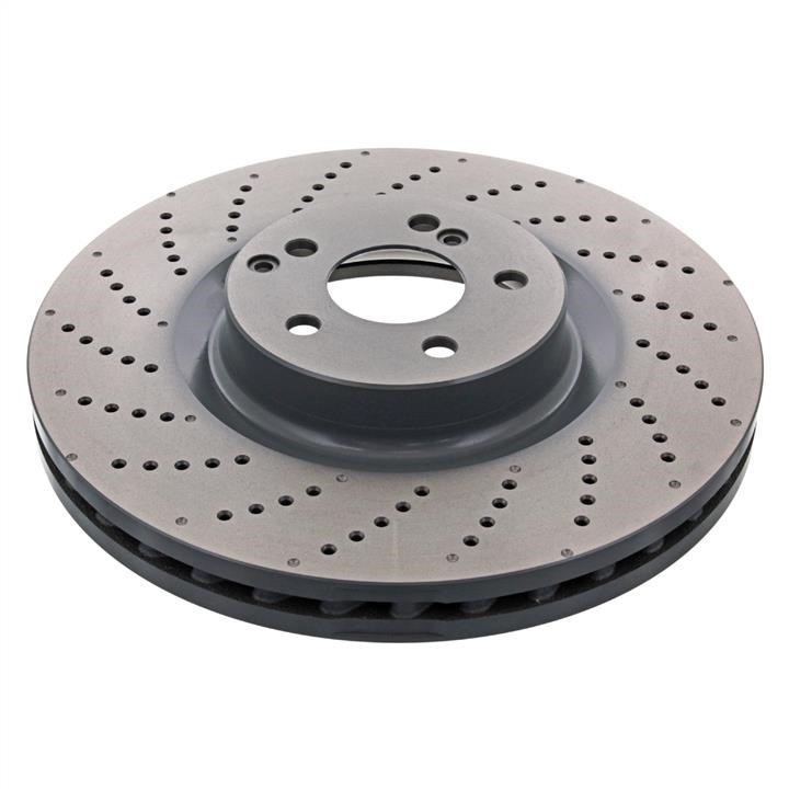 Mercedes A 000 421 20 12 07 Ventilated brake disc with perforation A000421201207
