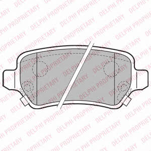 Delphi LP2188 Brake Pad Set, disc brake LP2188