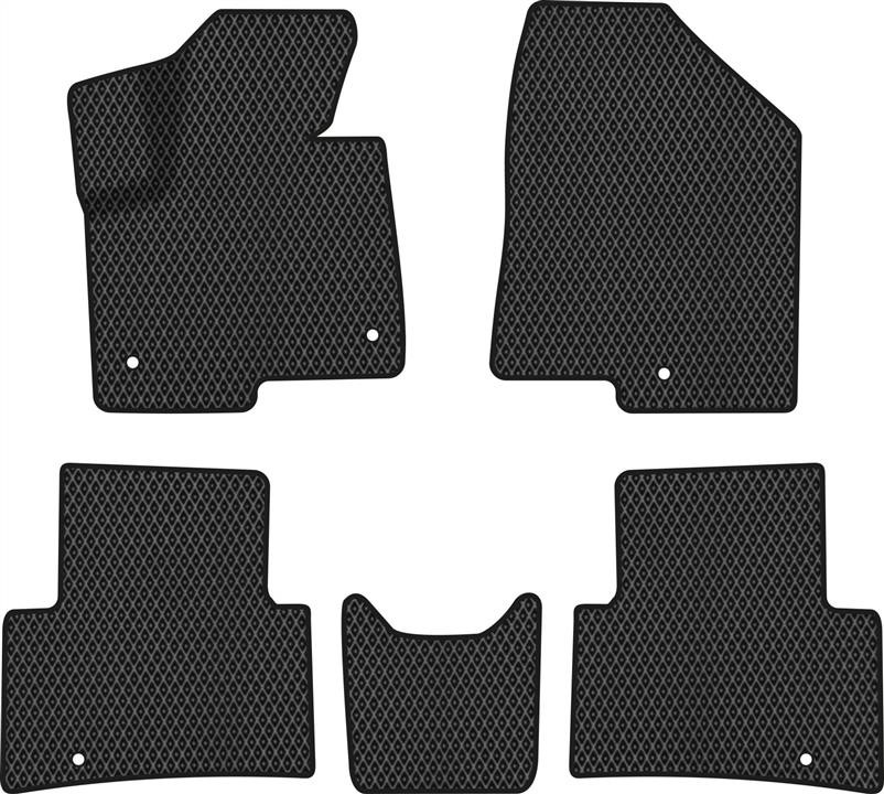 EVAtech HY11914CE5KH5RBB Mats in the cabin EVAtech for Hyundai Santa FE (DM) 5 clips 2012-2017 3 generation SUV Korea HY11914CE5KH5RBB