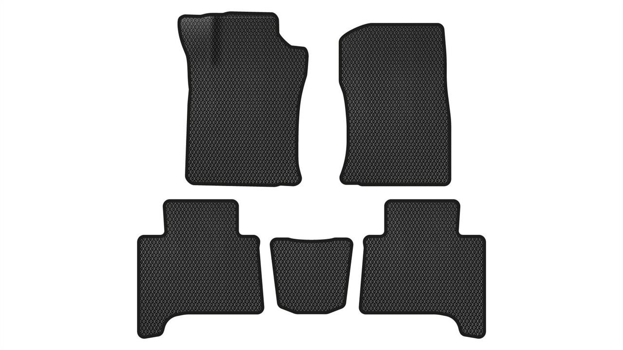 EVAtech TY3252CD5RBB Mats in the cabin EVAtech for Toyota Land Cruiser Prado (120) 7 seats (Electric seats) 2002-2009 3 generation SUV EU TY3252CD5RBB