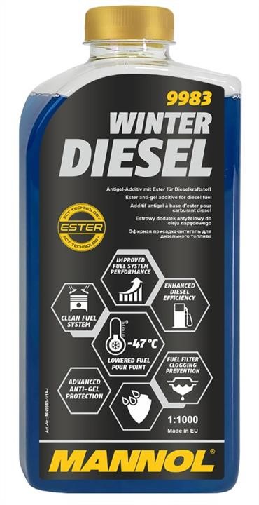 Mannol 9983-1PET Diesel fuel anti-gel MANNOL Winter Diesel -47C, 1l 99831PET