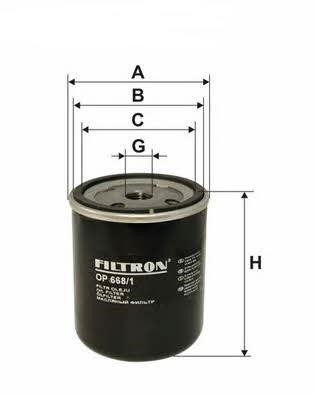 Filtron OP668/1 Oil Filter OP6681