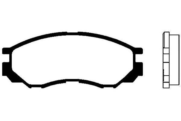 Kavo parts BP-5518 Brake Pad Set, disc brake BP5518