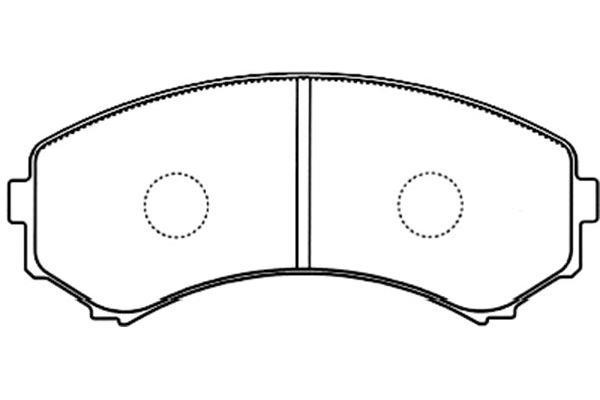 Kavo parts BP-5545 Brake Pad Set, disc brake BP5545
