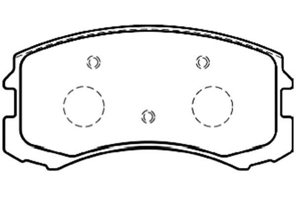 Kavo parts BP-5546 Front disc brake pads, set BP5546