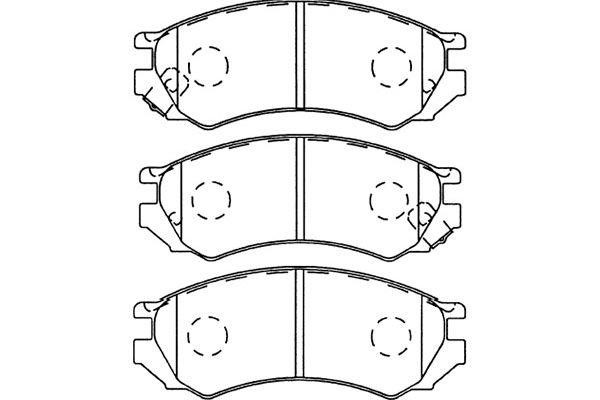 Kavo parts BP-6564 Brake Pad Set, disc brake BP6564