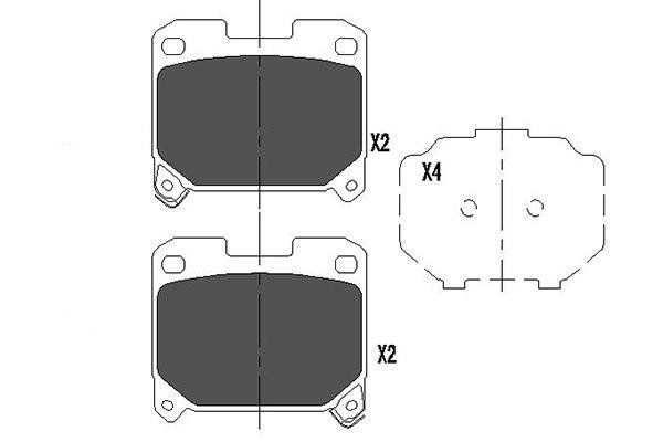 Kavo parts KBP-9063 Brake Pad Set, disc brake KBP9063