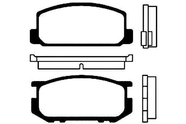 Kavo parts BP-9003 Brake Pad Set, disc brake BP9003
