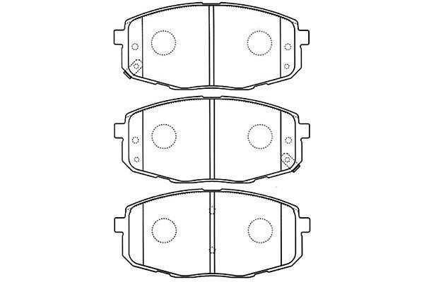 Kavo parts BP-4013 Brake Pad Set, disc brake BP4013