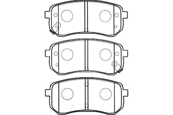 Kavo parts BP-4014 Brake Pad Set, disc brake BP4014