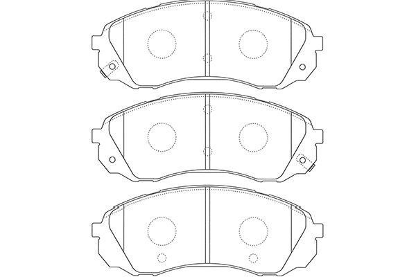Kavo parts BP-4022 Brake Pad Set, disc brake BP4022