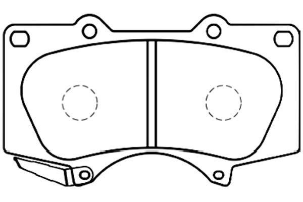 Kavo parts BP-9084 Brake Pad Set, disc brake BP9084