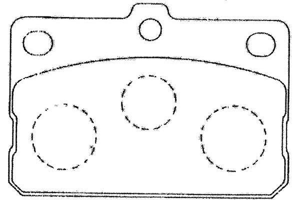 Kavo parts BP-9091 Brake Pad Set, disc brake BP9091