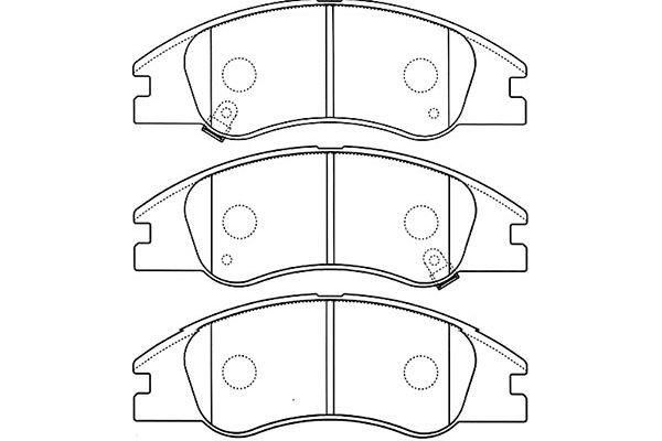 Kavo parts BP-4012 Brake Pad Set, disc brake BP4012