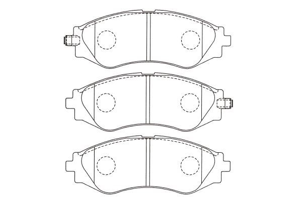 Kavo parts BP-1003 Brake Pad Set, disc brake BP1003