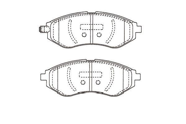 Kavo parts BP-1021 Front disc brake pads, set BP1021