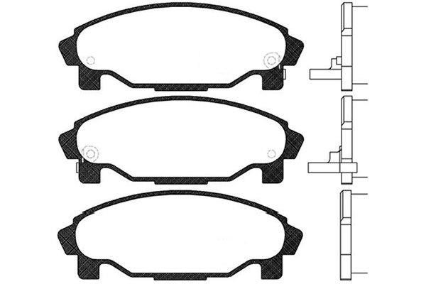 Kavo parts BP-1509 Brake Pad Set, disc brake BP1509