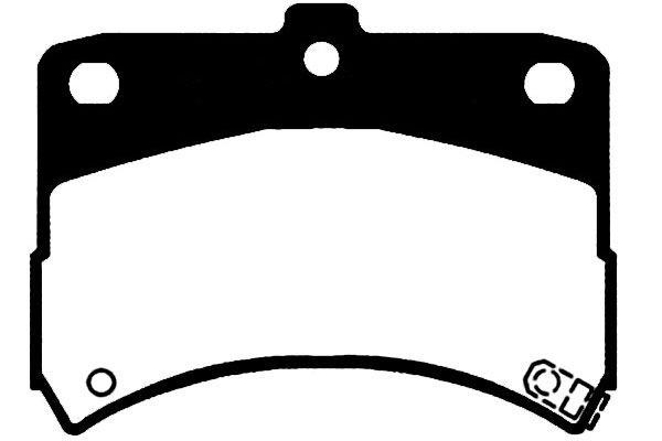 Kavo parts BP-1513 Brake Pad Set, disc brake BP1513