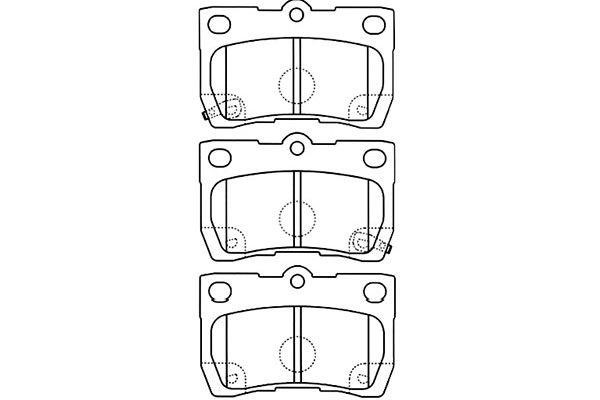 Kavo parts BP-9099 Brake Pad Set, disc brake BP9099