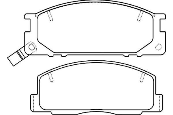 Kavo parts BP-9101 Brake Pad Set, disc brake BP9101