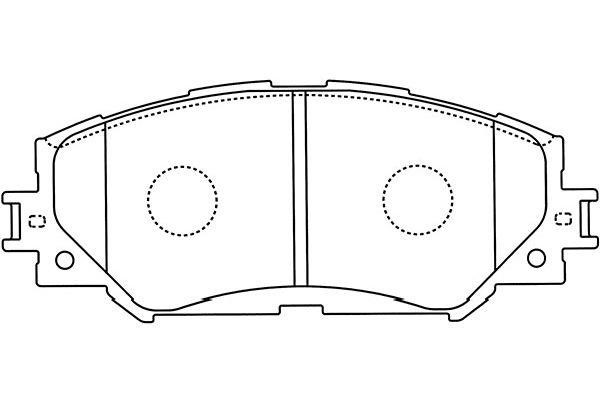 Kavo parts BP-9116 Brake Pad Set, disc brake BP9116