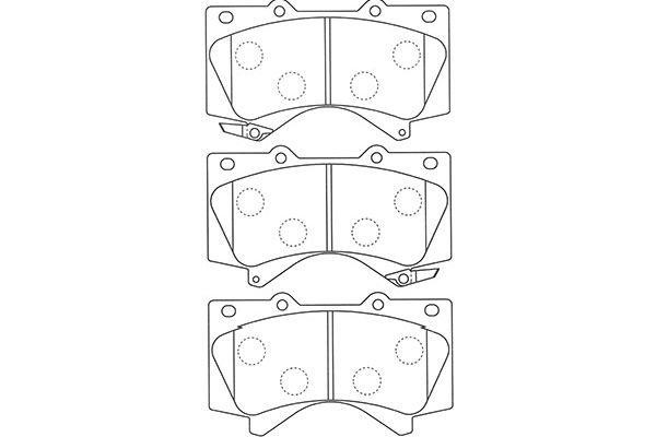 Kavo parts BP-9121 Brake Pad Set, disc brake BP9121