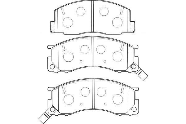 Kavo parts BP-9123 Brake Pad Set, disc brake BP9123