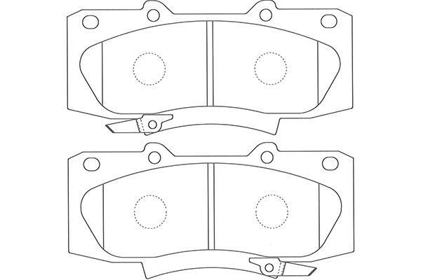 Kavo parts BP-9139 Brake Pad Set, disc brake BP9139