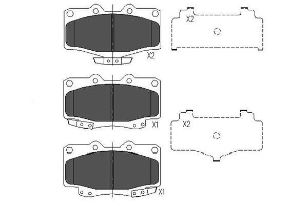 Kavo parts KBP-9054 Brake Pad Set, disc brake KBP9054