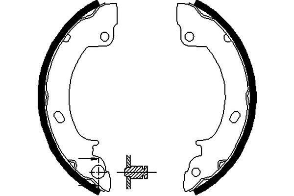 Kavo parts KBS-3418 Brake shoe set KBS3418