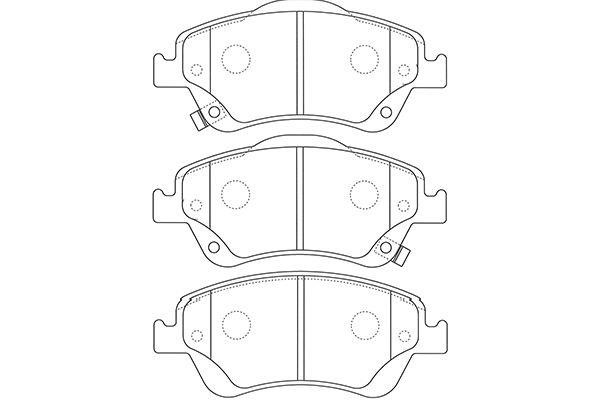 Kavo parts BP-9127 Brake Pad Set, disc brake BP9127