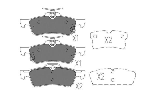 Kavo parts BP-9131 Brake Pad Set, disc brake BP9131