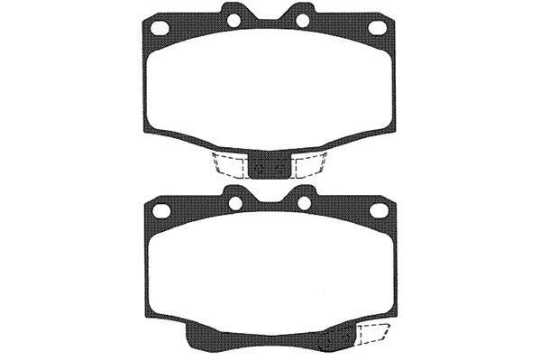 Kavo parts BP-9038 Brake Pad Set, disc brake BP9038