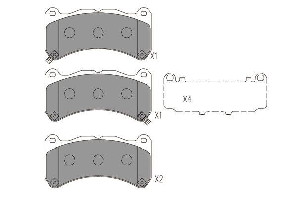 Kavo parts BP-9157 Brake Pad Set, disc brake BP9157