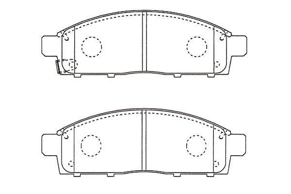 Kavo parts BP-5560 Brake Pad Set, disc brake BP5560