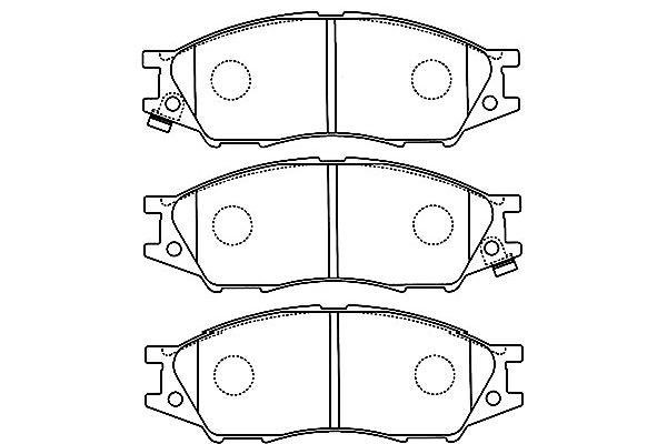 Kavo parts BP-6597 Brake Pad Set, disc brake BP6597