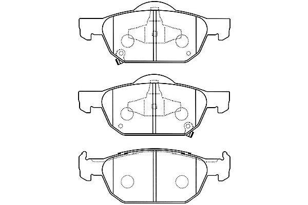 Kavo parts BP-2056 Brake Pad Set, disc brake BP2056