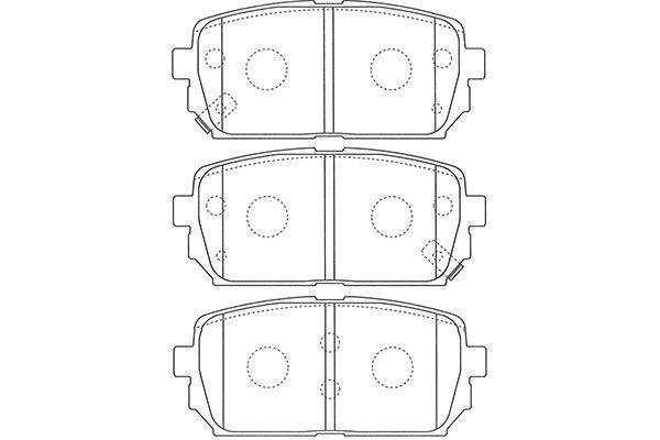 Kavo parts BP-4023 Brake Pad Set, disc brake BP4023