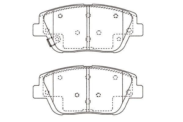 Kavo parts BP-4028 Brake Pad Set, disc brake BP4028