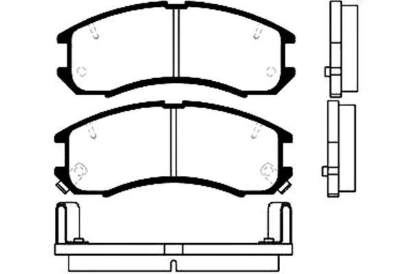 Kavo parts BP-4516 Brake Pad Set, disc brake BP4516