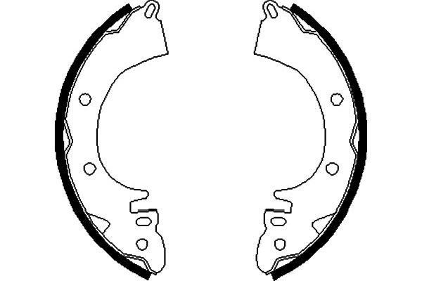 Kavo parts BS-6401 Brake shoe set BS6401