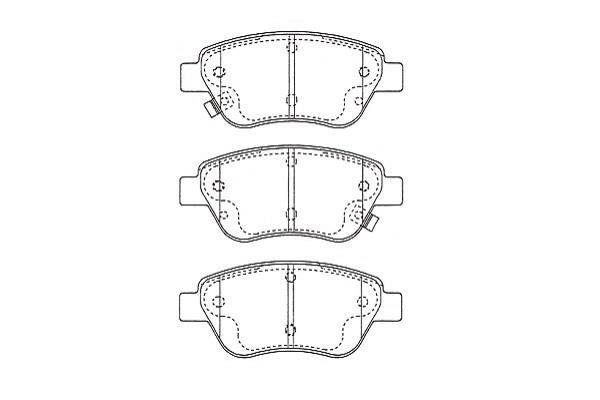 Brake pad Proton: KBP5562 Kavo parts Brake pad set