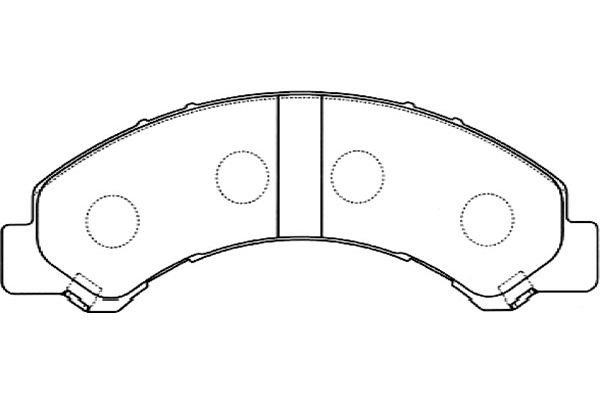 Kavo parts BP-3513 Brake Pad Set, disc brake BP3513